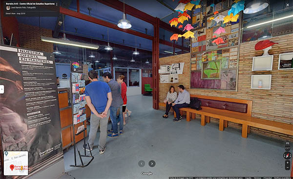 tour virtual 360 Google Street View academia arte