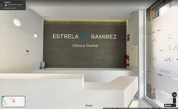 Fotógrafo Tour Virtual 360 Google Street View en Valencia clínica dental Estrela Ramírez