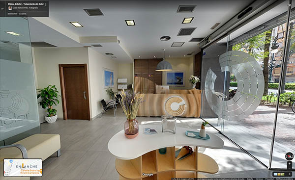tour virtual 360 Google Street View clínica Indolor