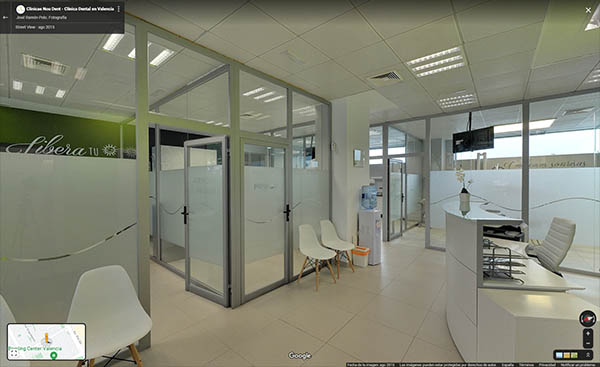 tour virtual 360 Google Street View clinica nou dent vall de la ballestera
