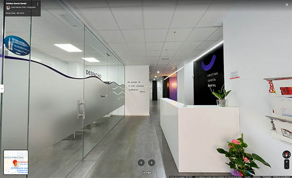 tour virtual 360 Google Street View clinica dental