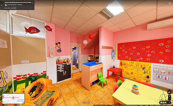 360 Google Street View Virtual Tour en escuela infantil