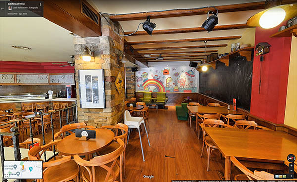 tour Virtual de Google Street View de Cafetería el Diván